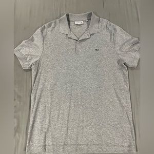 Lacoste men’s polo size L grey